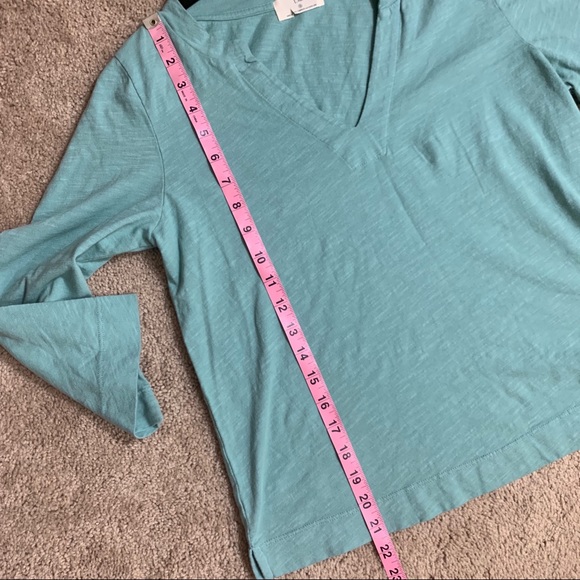 Anthropologie t.la v neck quarter sleeve tunic top - Picture 5 of 8